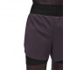 On Pantaloncini Running Zero 2In1 Urchin Nero Uomo