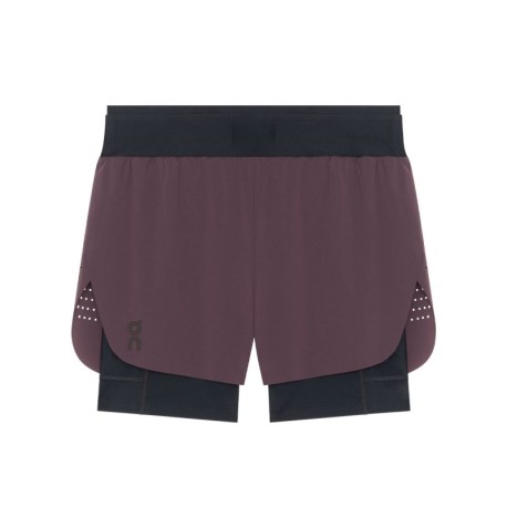 On Pantaloncini Running Zero 2In1 Urchin Nero Uomo