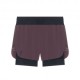 On Pantaloncini Running Zero 2In1 Urchin Nero Uomo