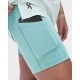 On Pantaloncini Running 3" Performance 2In1 Aquamarine Donna