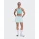 On Pantaloncini Running 3" Performance 2In1 Aquamarine Donna