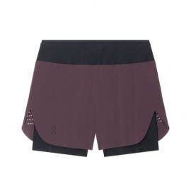 On Pantaloncini Running Zero 2In1 Urchin Nero Donna