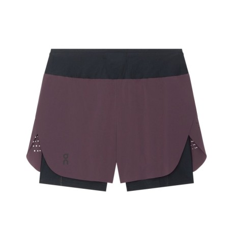 On Pantaloncini Running Zero 2In1 Urchin Nero Donna