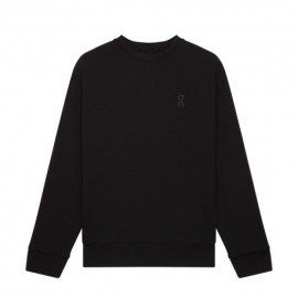 On Maglia Running Focus Tech Crew Nero Uomo
