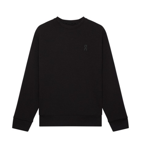On Maglia Running Focus Tech Crew Nero Uomo