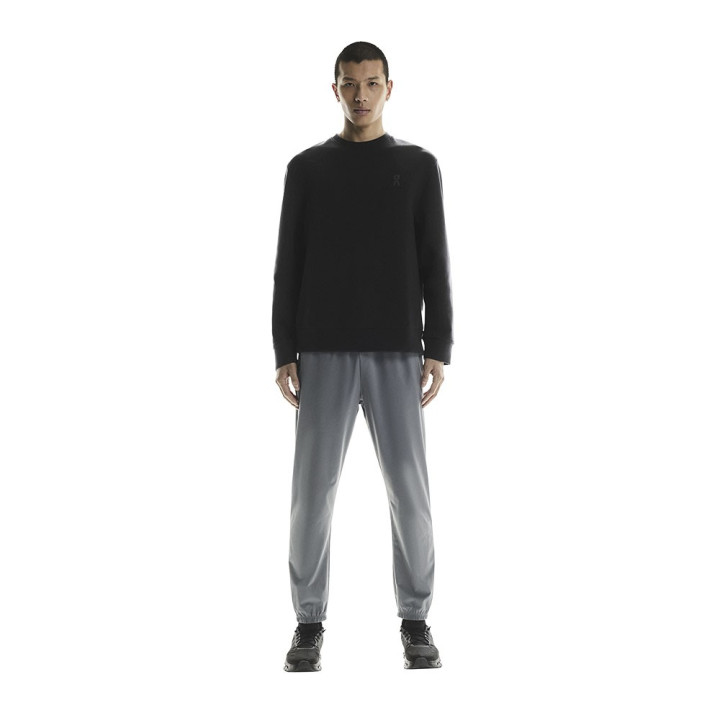 On Maglia Running Focus Tech Crew Nero Uomo