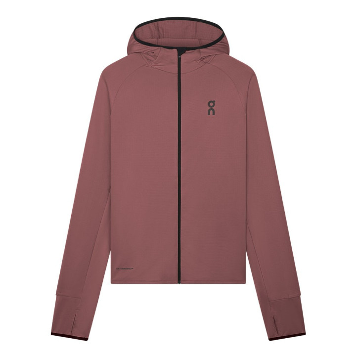On Giacca Running Climate Zip Barberry Uomo