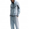 Nike Tech Pantaloni Fleece Open Bicolor Azzurro Uomo