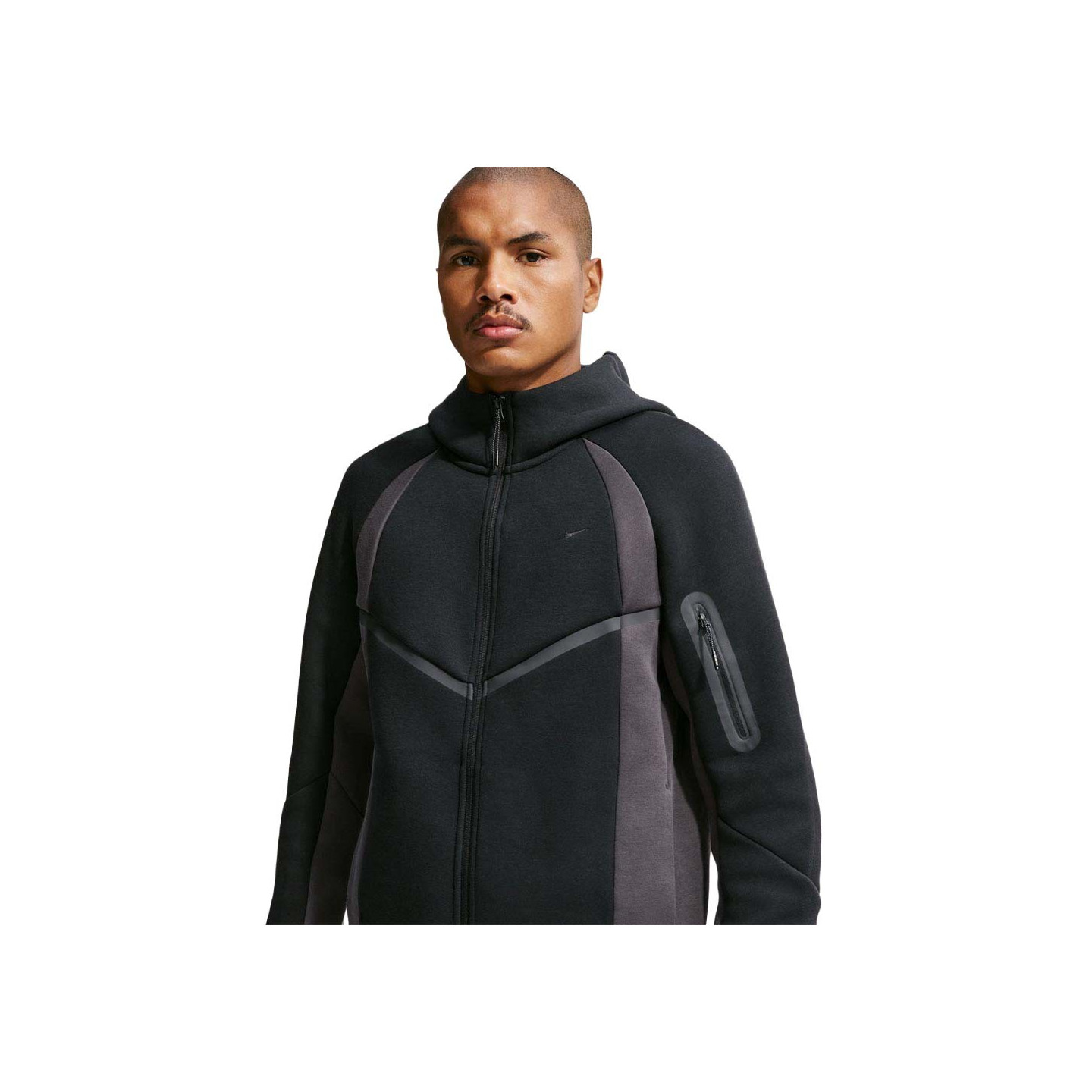 Nike Tech Giacca Fleece Color Block Nero Uomo S