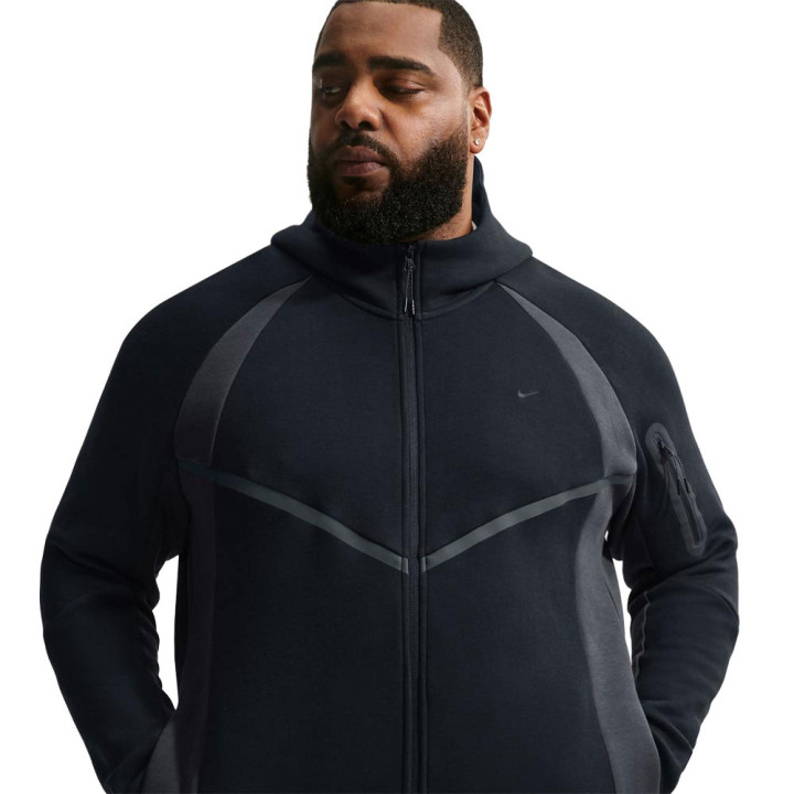Nike Tech Giacca Fleece Color Block Nero Uomo