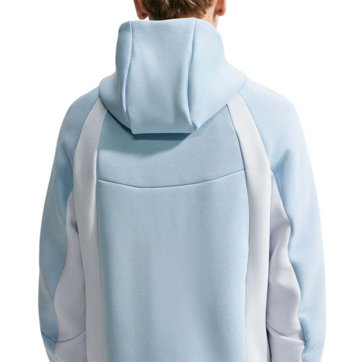 Nike Tech Felpa Con Cerniera Fleece Bicolor Azzurro Uomo
