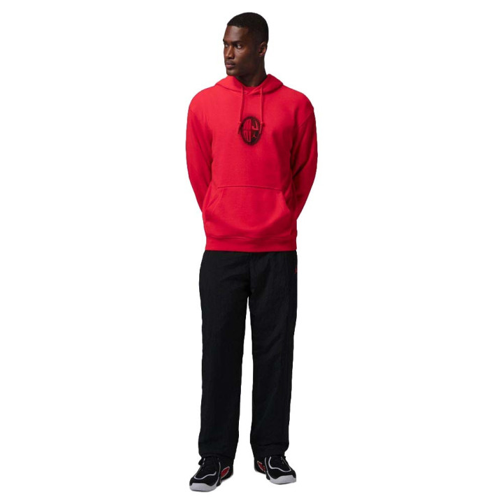 Nike Jordan Sport Crossover Felpa Con Cappuccio Rosso Uomo