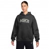Nike Studio Fleece Felpa Con Cappuccio Nero Donna