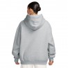 Nike Studio Fleece Felpa Con Cappuccio Grigio Donna