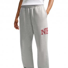 Nike Studio Fleece Pantaloni Con Polsino Grigio Donna