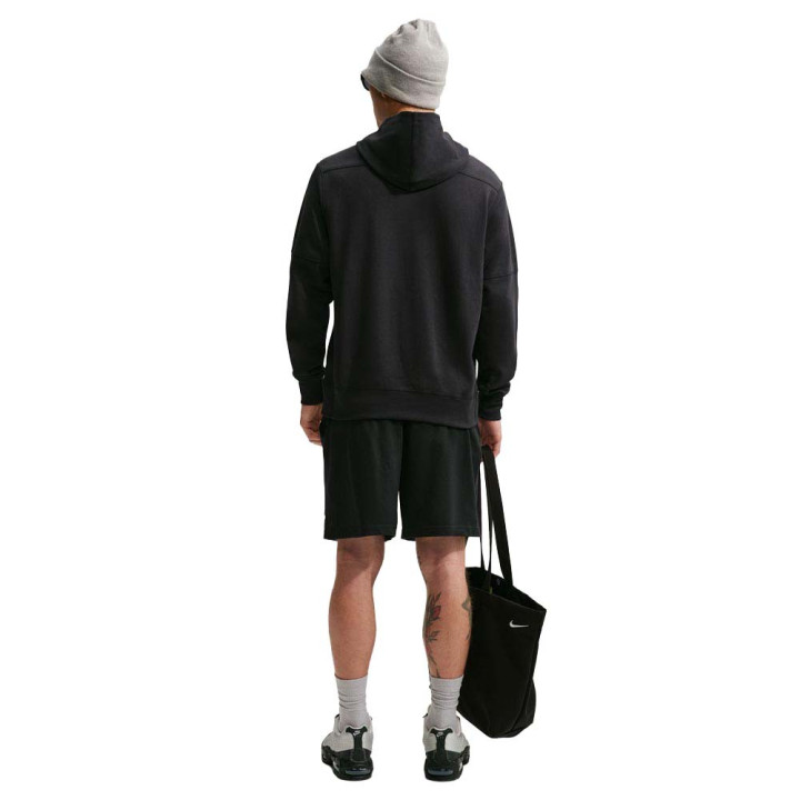 Nike Sportswear Club Felpa Con Cappuccio Logo Centrale Nero Uomo