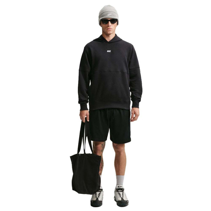 Nike Sportswear Club Felpa Con Cappuccio Logo Centrale Nero Uomo
