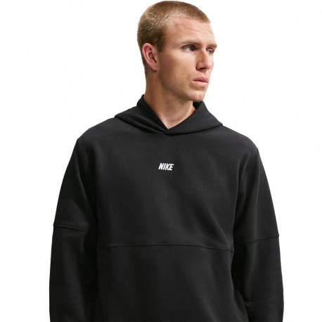 Nike Sportswear Club Felpa Con Cappuccio Logo Centrale Nero Uomo