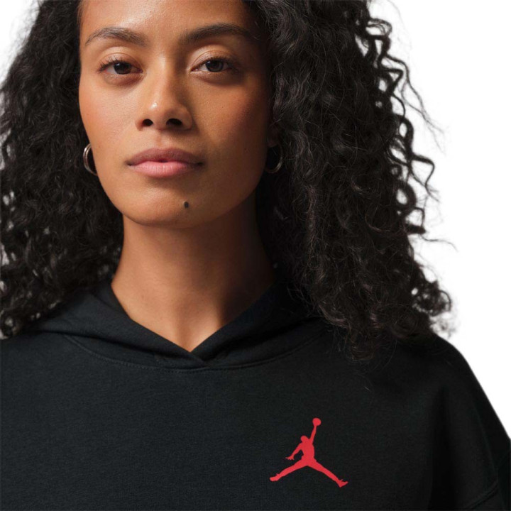 Nike Jordan Felpa Con Cappuccio Nero Donna