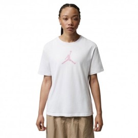 Nike Jordan T-Shirt Logo Bianco Donna