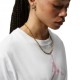 Nike Jordan T-Shirt Logo Bianco Donna