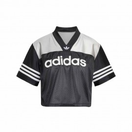 ADIDAS Originals Cropped T-Shirt Logo Nero Donna