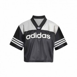 ADIDAS Originals Cropped T-Shirt Logo Nero Donna