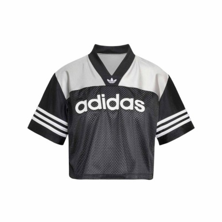 ADIDAS Originals Cropped T-Shirt Logo Nero Donna