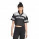 ADIDAS Originals Cropped T-Shirt Logo Nero Donna