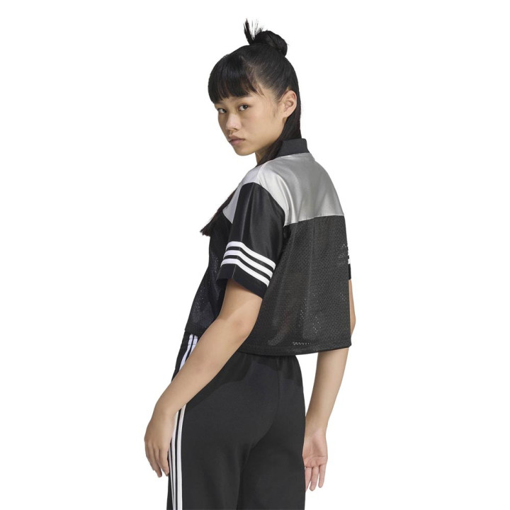 ADIDAS Originals Cropped T-Shirt Logo Nero Donna