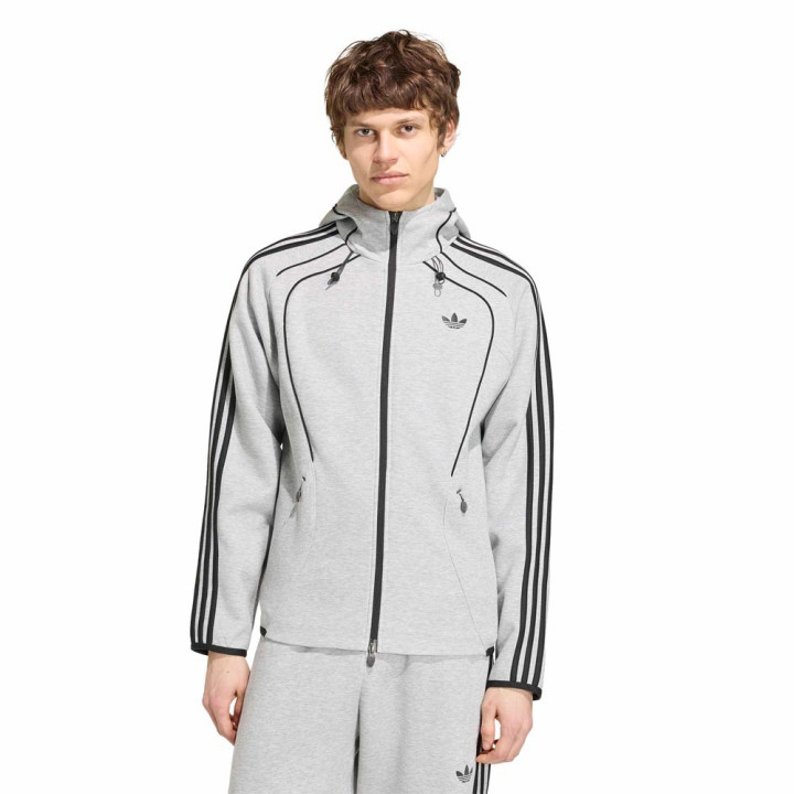ADIDAS Originals Teamgeist Felpa Con Cerniera Spacer Grigio Uomo