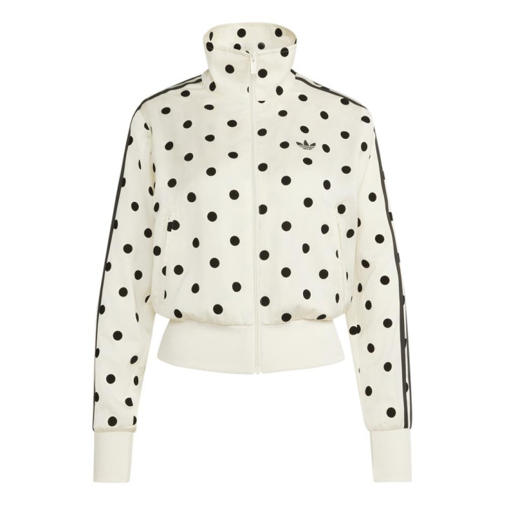ADIDAS Originals Firebird Felpa Classic Satin Polkadots Bianco Donna