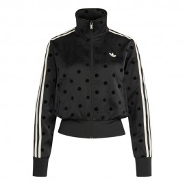 ADIDAS Originals Firebird Felpa Classic Satin Polkadots Nero Donna
