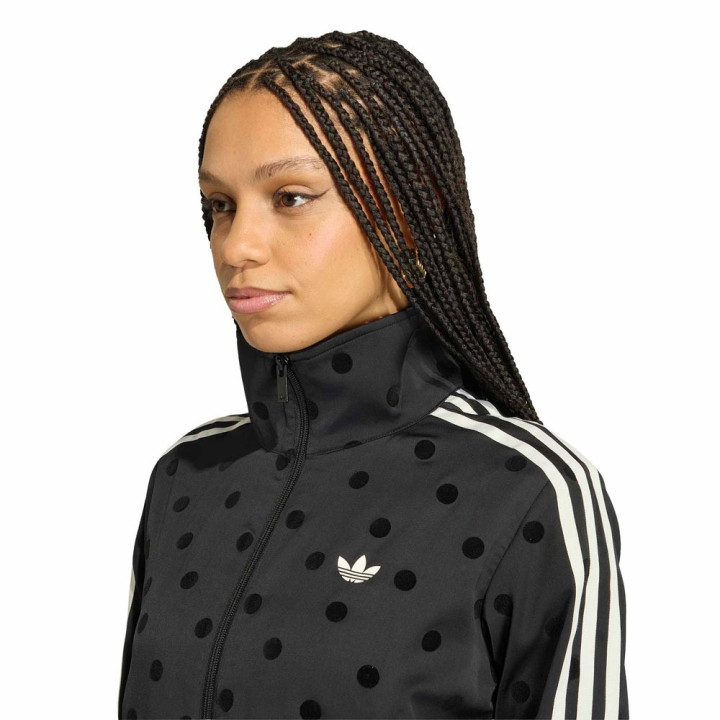 ADIDAS Originals Firebird Felpa Classic Satin Polkadots Nero Donna