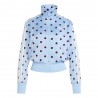ADIDAS Originals Firebird Felpa Classic Satin Polkadots Azzurro Donna