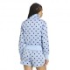 ADIDAS Originals Firebird Felpa Classic Satin Polkadots Azzurro Donna