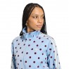 ADIDAS Originals Firebird Felpa Classic Satin Polkadots Azzurro Donna