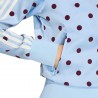 ADIDAS Originals Firebird Felpa Classic Satin Polkadots Azzurro Donna