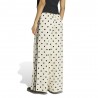 ADIDAS Originals Firebird Wide Leg Pants Satin Polkadots Bianco Donna