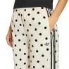 ADIDAS Originals Firebird Wide Leg Pants Satin Polkadots Bianco Donna