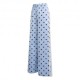 ADIDAS Originals Firebird Wide Leg Pants Satin Polkadots Azzurro Donna