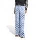 ADIDAS Originals Firebird Wide Leg Pants Satin Polkadots Azzurro Donna