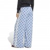ADIDAS Originals Firebird Wide Leg Pants Satin Polkadots Azzurro Donna