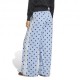 ADIDAS Originals Firebird Wide Leg Pants Satin Polkadots Azzurro Donna