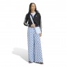 ADIDAS Originals Firebird Wide Leg Pants Satin Polkadots Azzurro Donna
