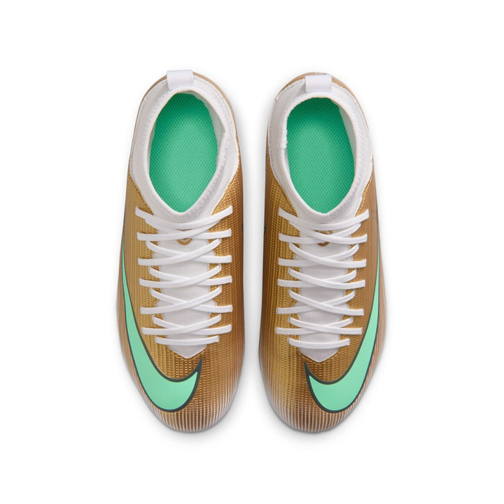 Nike Superfly Club Fg Mg Km Oro Giada - Scarpe Da Calcio Bambino