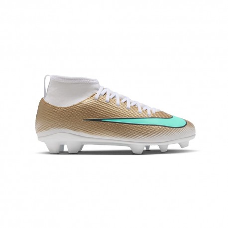 Nike Mercurial Km Superfly 11 Club Ps Fg Mg Oro Giada - Scarpe Da Calcio Bambino