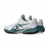 Asics Court Ff 3 Clay Bianco Foggy Teal - Scarpe Tennis Uomo