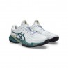 Asics Court Ff 3 Clay Bianco Foggy Teal - Scarpe Tennis Uomo
