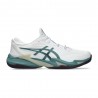 Asics Court Ff 3 Clay Bianco Foggy Teal - Scarpe Tennis Uomo
